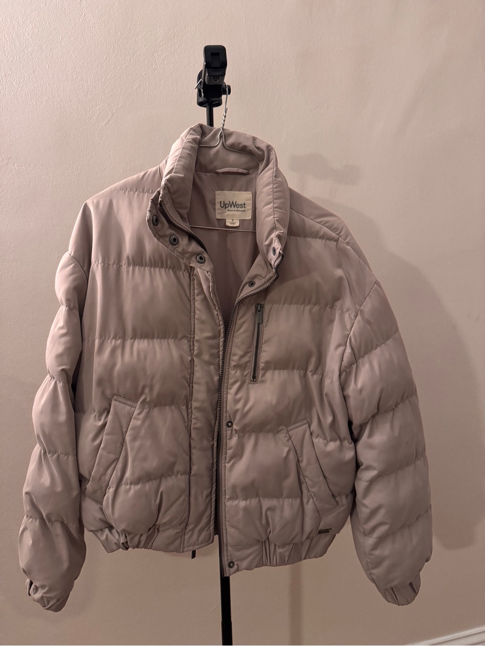 UpWest Women's Taupe Quilted Puffer Jacket